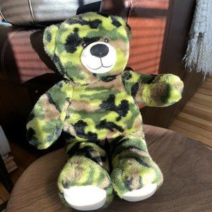 Build A Bear CAMO Teddy Bear Camouflage Bear 16"